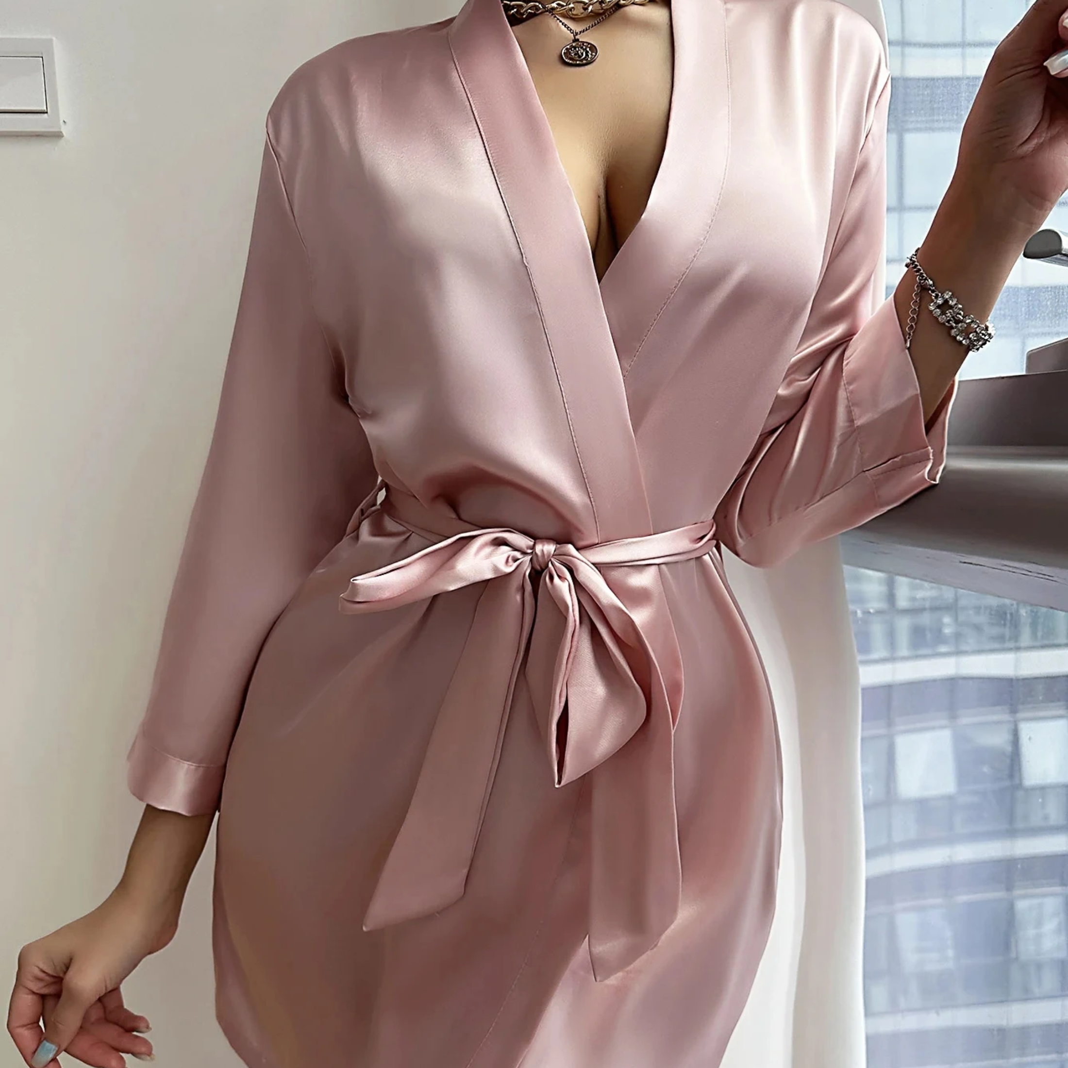 Long Sleeve Luxury Night Robe