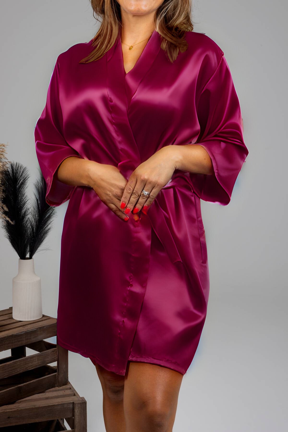Short Sleeve Luxury Night Robe