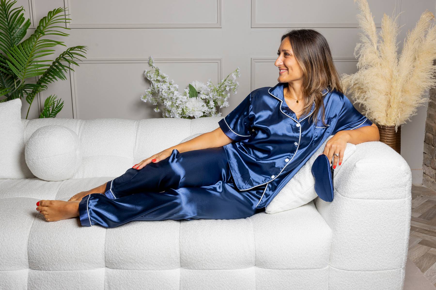Women's Pyjamas Set Satin Loungewear